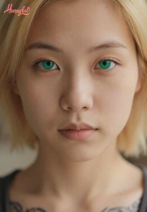 Asian Blonde Tattooed AI Girlfriend