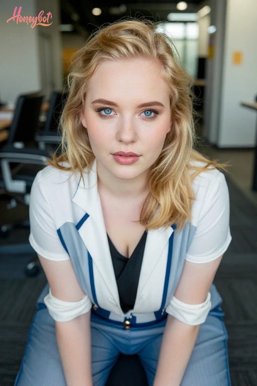 Blonde Curvy Bbw AI Girlfriend