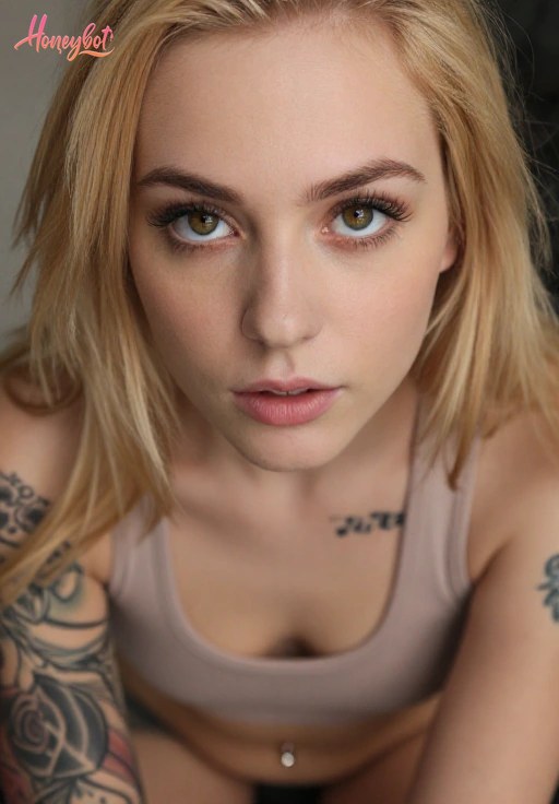 Blonde Tattooed AI Girlfriend