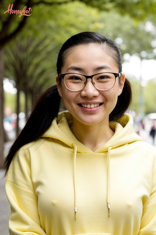 Asian Glasses AI Girlfriend