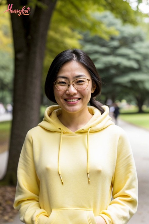 Asian Glasses AI Girlfriend
