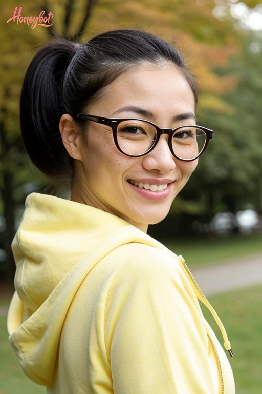 Asian Glasses AI Girlfriend