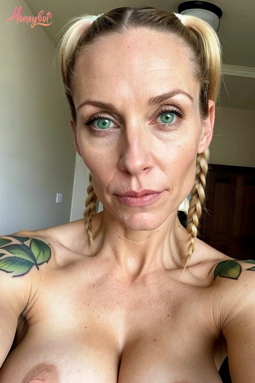 Blonde Tattooed AI Girlfriend