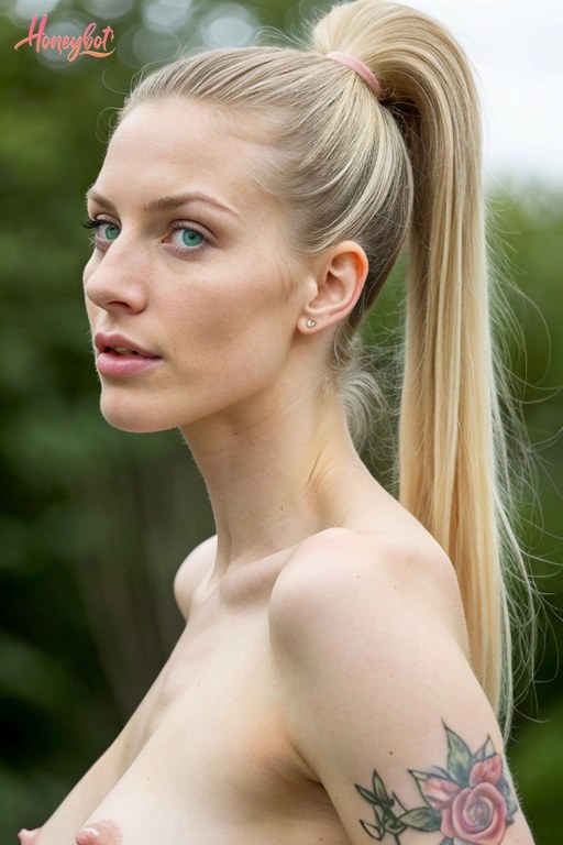 Blonde Tattooed AI Girlfriend
